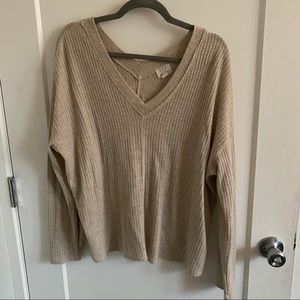 Waffle Knit Sweater